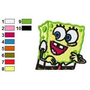 Free Spongebob Embroidery Design
